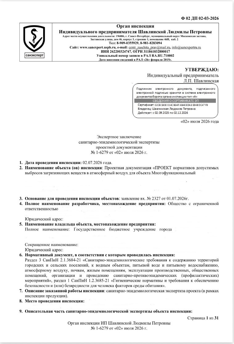 Экспертное заключение 1